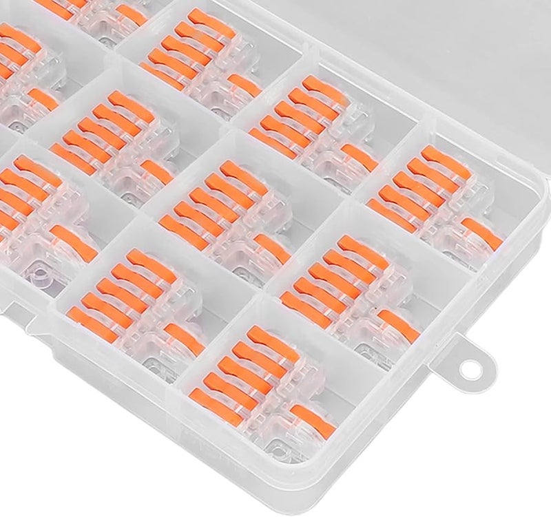 DF 15PCS Transparent Wire Connector Quick Splice Terminals For Home Car Speaker Wiring - Image 3